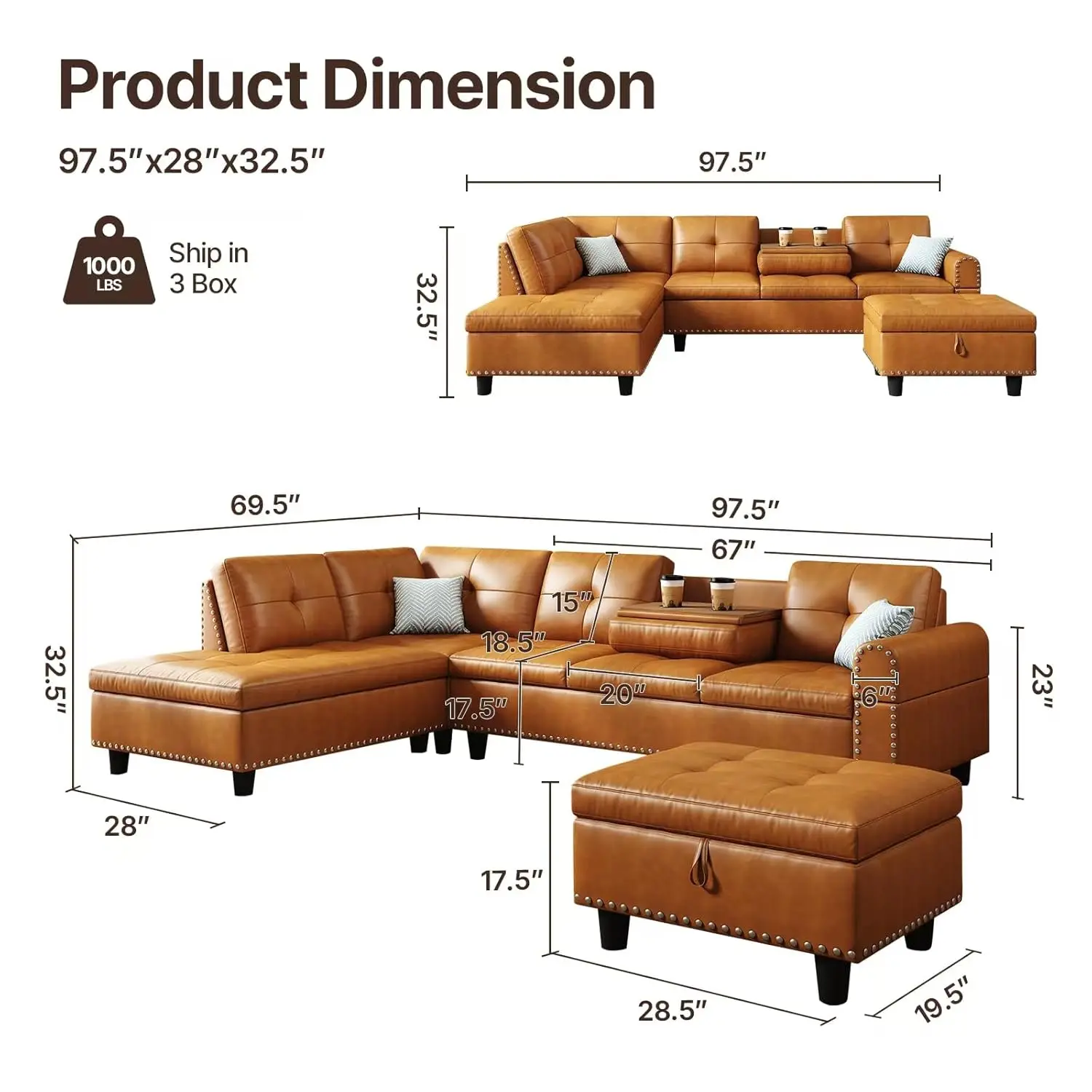 Thumbnail 2 - #16 Modular Sectional Sofas Sale