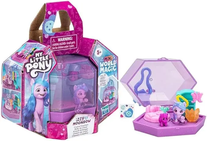 Genuine  Scale Model My Little Pony Friendship Is Magic Mini Magic Box Scene Pendant Girls Action Figure Toys