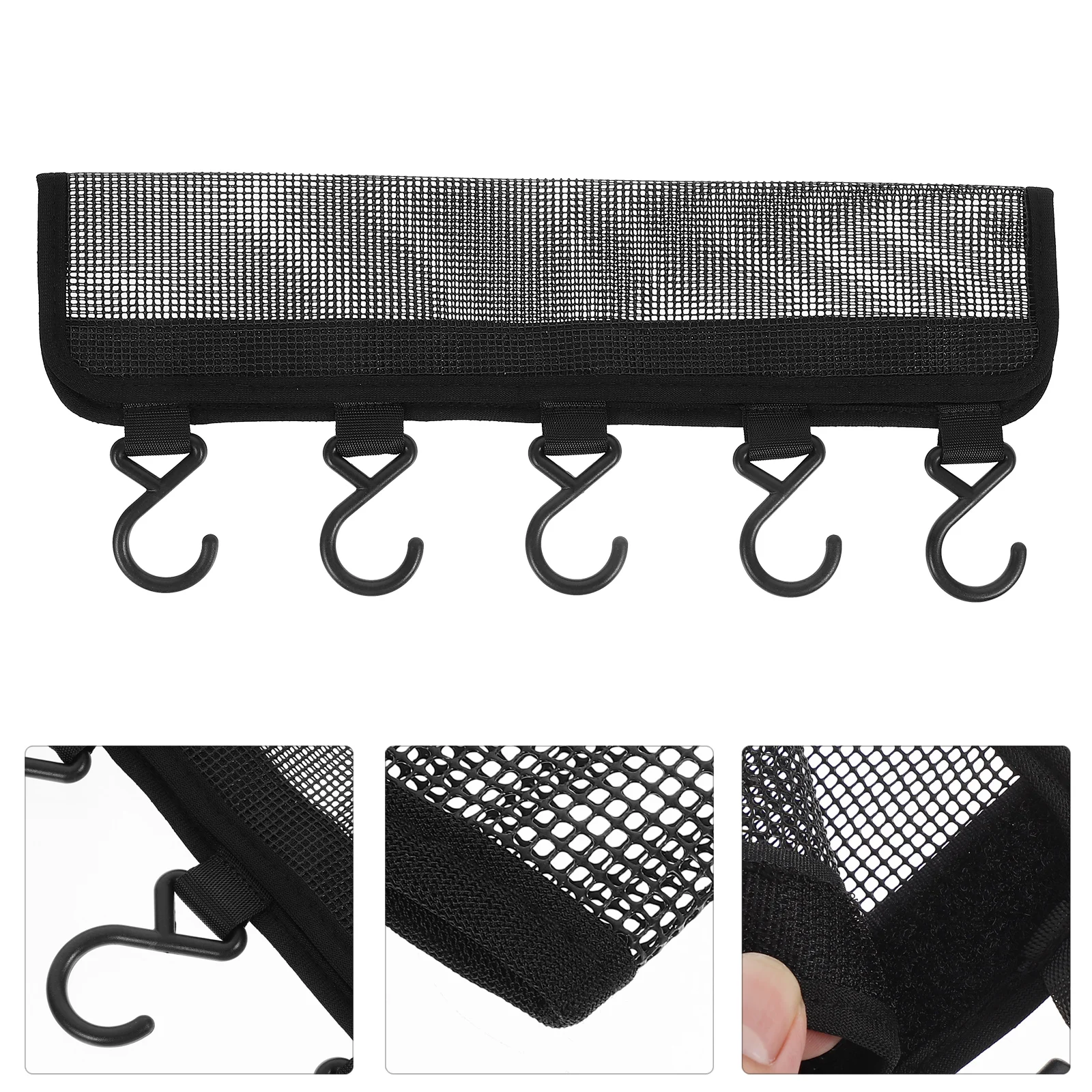 

Hat Holder with Hooks Cap Hanger Baseball Holder With Hooks Caps Organizer Hanger Caps Storage Rack Black Clothes Patch