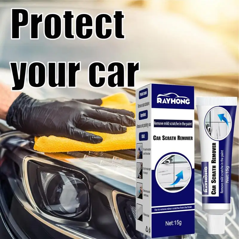 Car Scratch Repair Agent Car Polisher Scratch Remover With Sponge 15g Paint Restore Scratch Repair Agent Repairing Auto Polisher