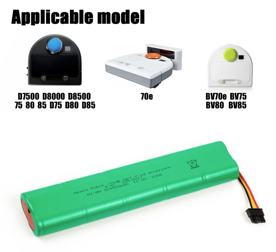 Replacement Battery for Neato Botvac Series Robot Vacuum | 4500mAh 12V | Models 945-0129 / 205-0012