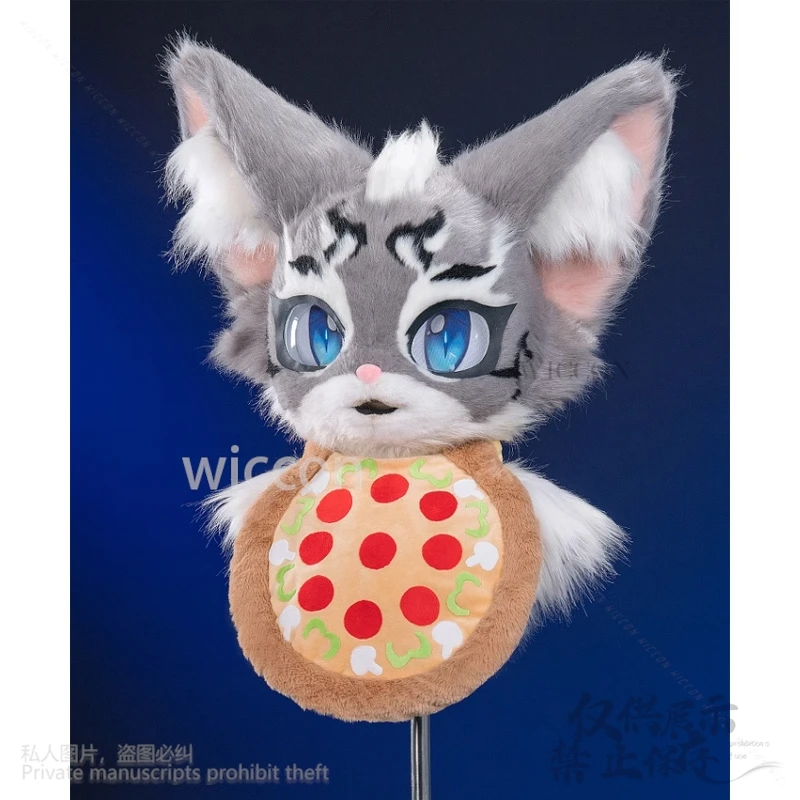 Anime Furry 코스프레 Furrsuit Animal Costume Plush Pizza Scarf Kawaii Sweet Suit Cute Accessories Cos Cat Dog Fox Customized
