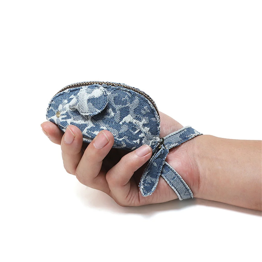 الكرتون ماوس على شكل مفتاح حامل الجلود محفظة نسائية للعملات المعدنية للنساء الرجال متعددة الوظائف المفاتيح المحفظة حقيبة سماعة الاذن عملة الحقيبة