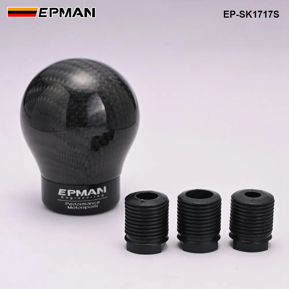 Epman Racing Real Carbon Fiber Aluminum Gear knob Manual Transmission Aluminum Gear Shift Knob Shifter Knob EP-SK1717S