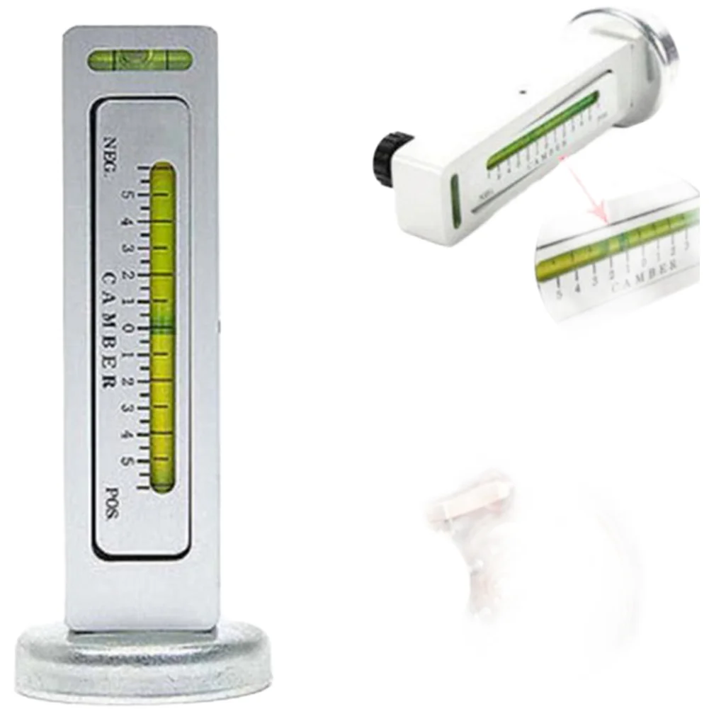 Magnetic Level Gray Camber Gauge Precision Measurement Magnetic Base Plastic Construction Garage Alignment For Trucks