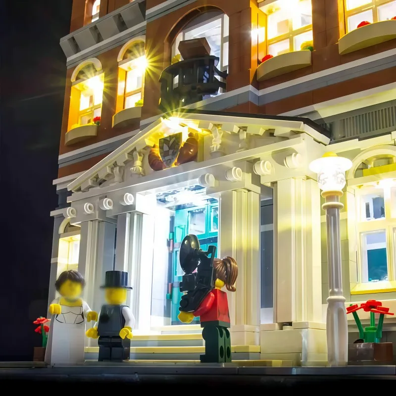 MAXCXT Conjunto de luz LED para LEGO 10224 Town Hall Modular DIY Lâmpada decorativa (não inclui conjunto de blocos de construção Lego)