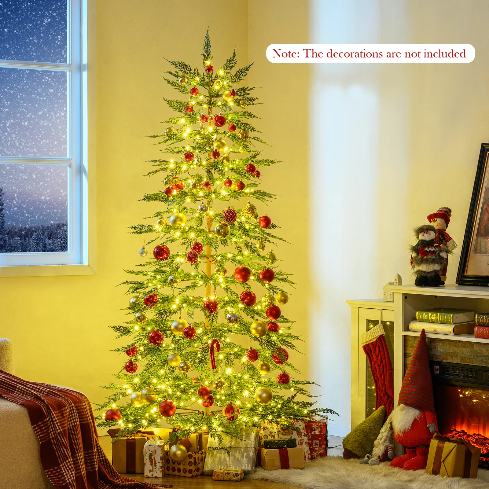 6. 5/ 7. 5 FT Pre-Lit Artifici - огляд і ціна Christmas Tree Artificial