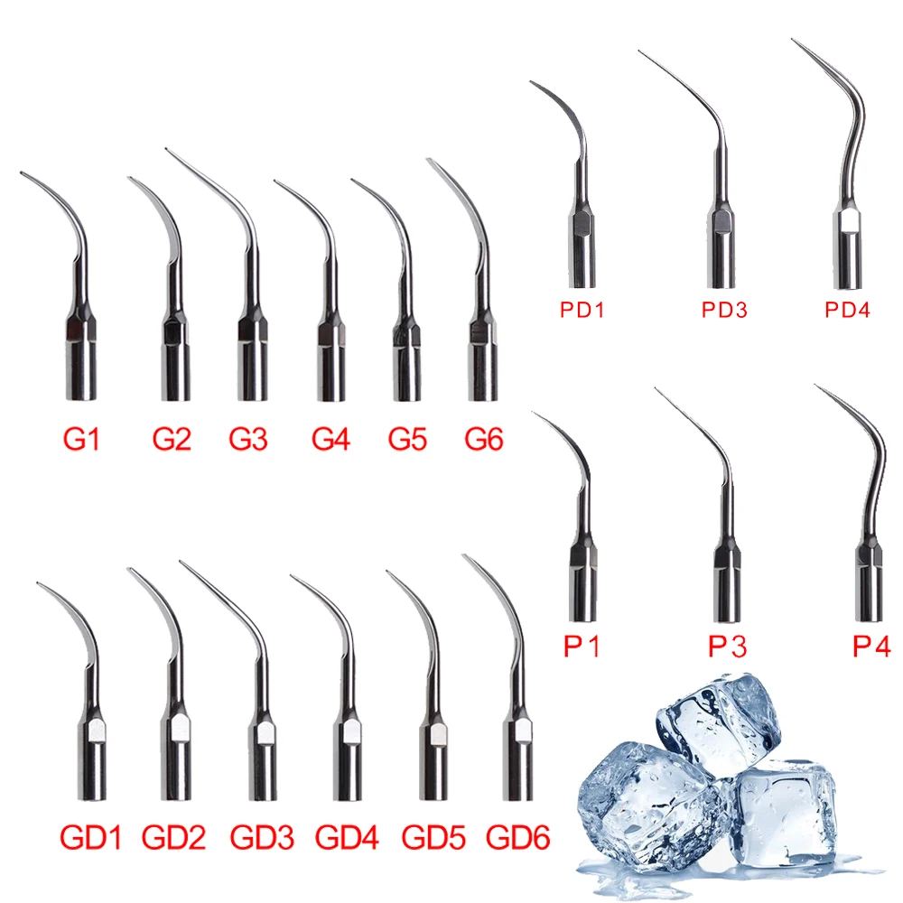 Dental Ultrasonic Scaler Tip Scaling Periodontics Endodontics Endo Perio Scaling Tips (G P E) for EMS WOODPECKER DTE