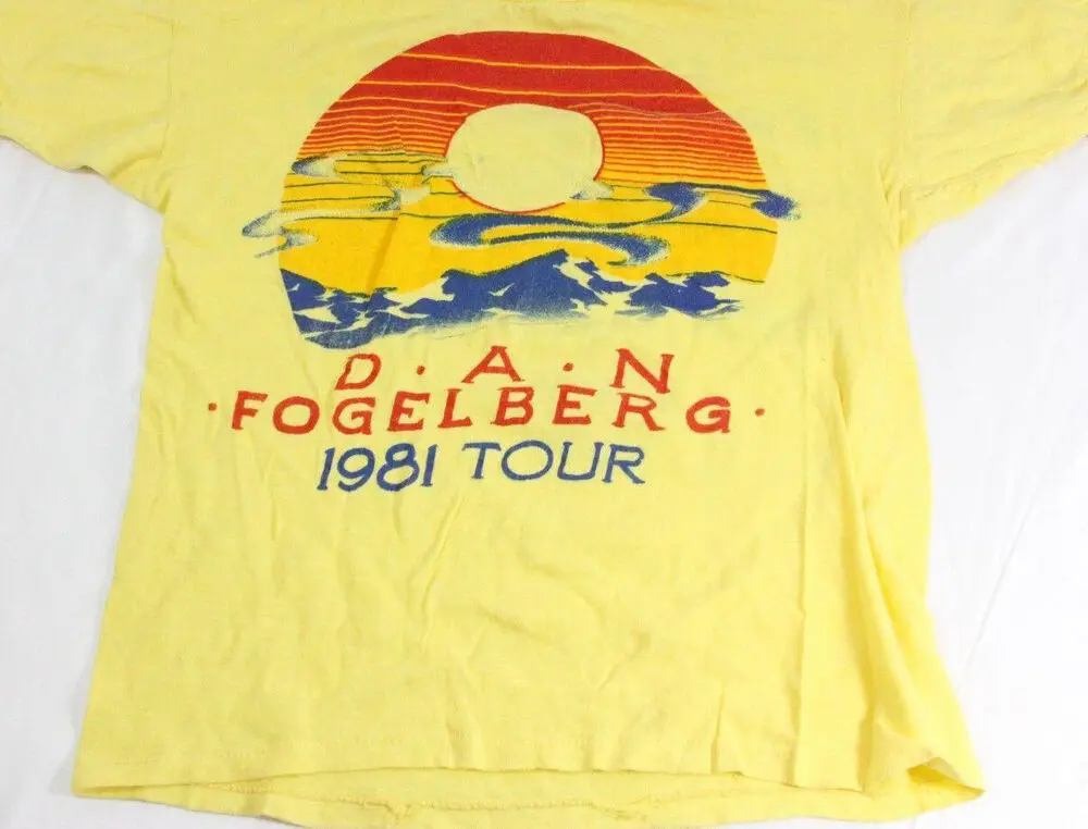 VTG DAN FOGELBERG 1981 Tour Shirt Yellow Classic Unisex Size S-5XL NE2071