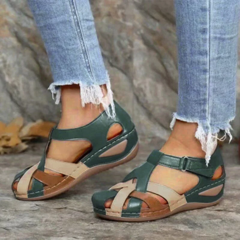 Woman Sandals Shoes Summer Party Sandals Woman Casual Ladies Shoes Wedge Sandals Ladies Retro Female Sandal Women Footwear