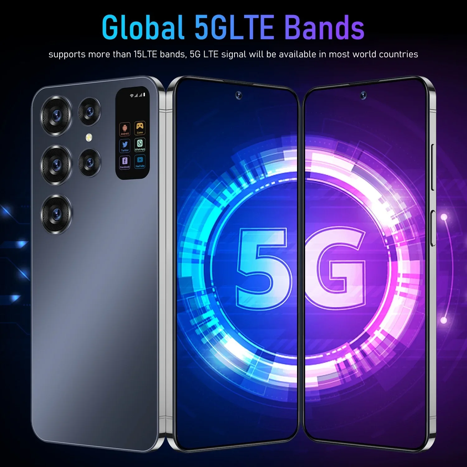 New S24 Ultra Smartphone, 7.0 inch, 16GB+1TB, Global Edition, 7000mAh, 4G/5G Networks, 48MP+72MP, Android 13 Fast Shipping