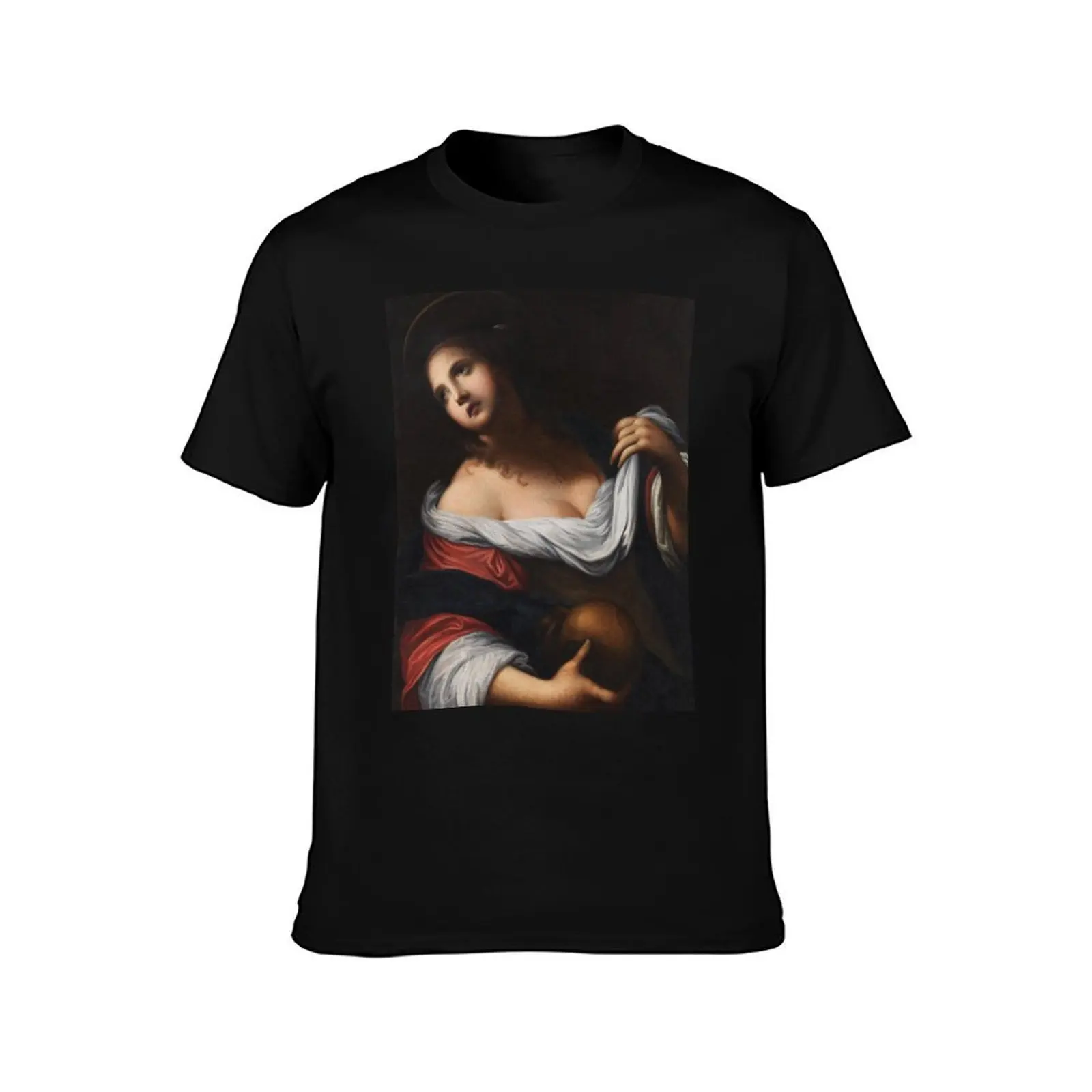 The Mary Magdalene Circle of Simone Pignoni 17th Century Renaissance Biblical Art T-Shirt Mechanic Work Tee Shirt