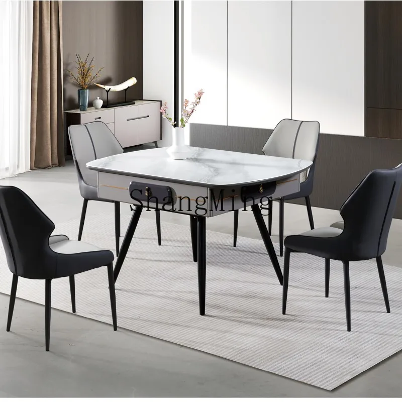 

CL automatic mahjong machine household dining table dual-purpose solid wood simple multi-functional mahjong table