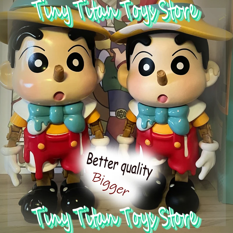 

26 см карандаш Шинчан, горячая версия премиум-класса, большое украшение, кукольная глухая коробка, украшение для рабочего стола для гостиной, подарок на день рождения, Рождество