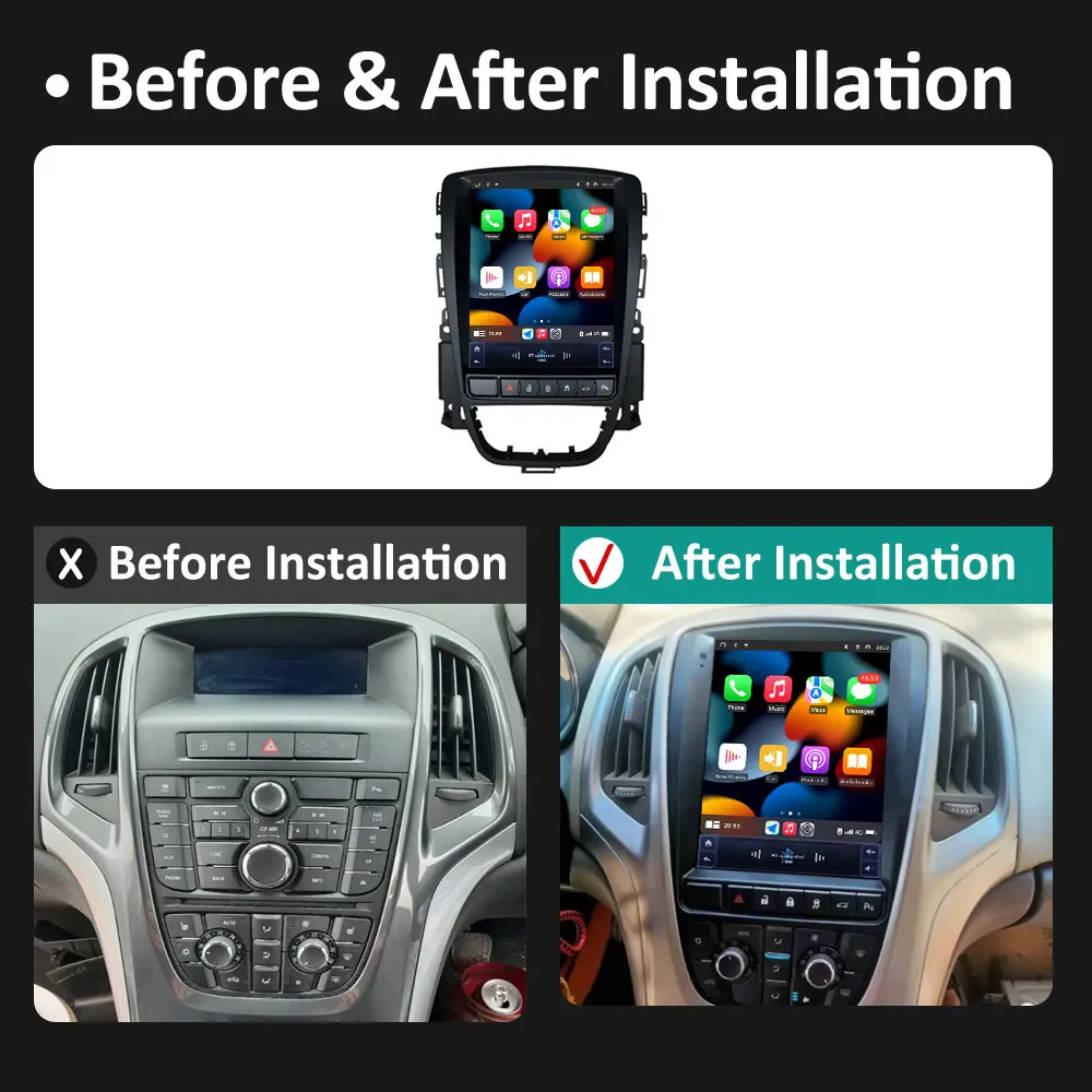 Wireless Carplay for Opel Astra J Vauxhall Buick Verano 2009 2010 2012 2013 2014 - 2015 GPS Navigation IPS Touch Screen No 2 din