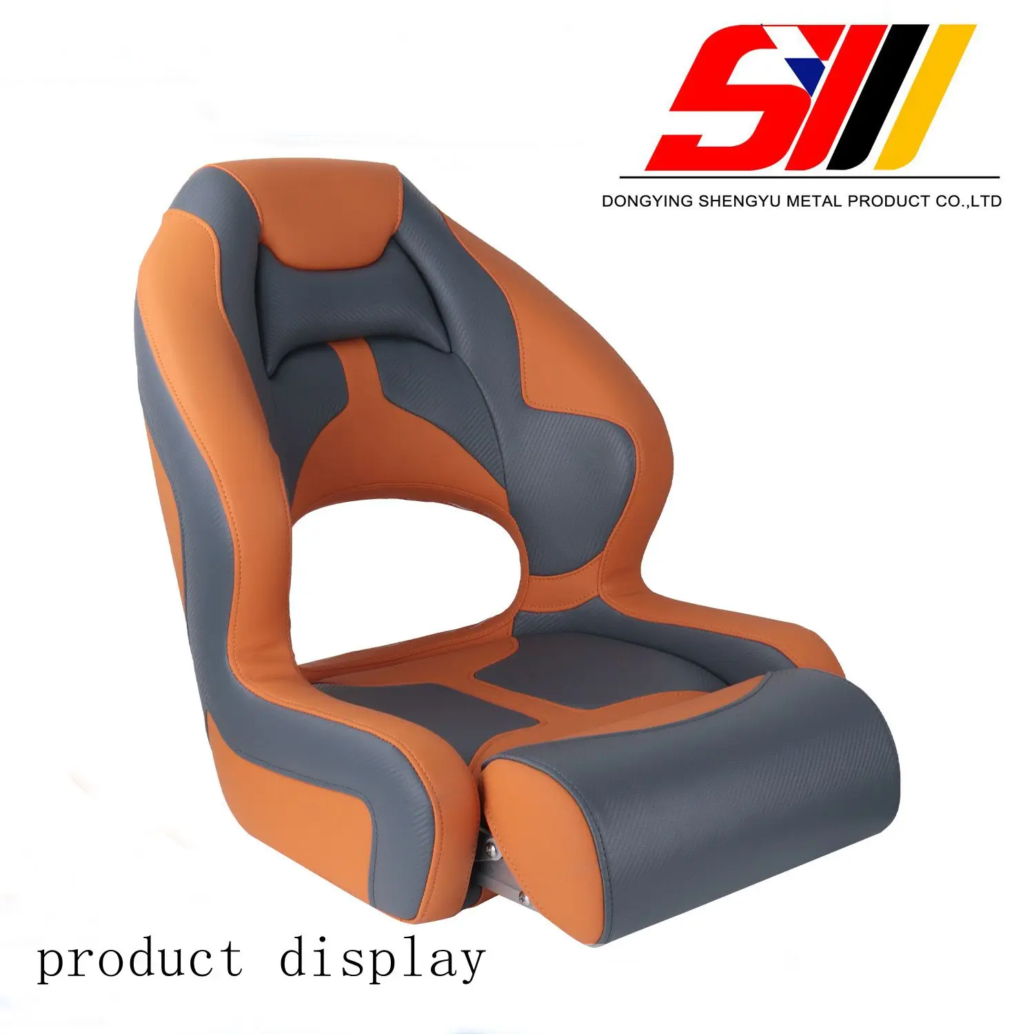 Airow auto  Waterproof UV Resistant Foldable Boat Seat Height Adjustable Marine Grade Universal Deck Chair for Pontoon Boat