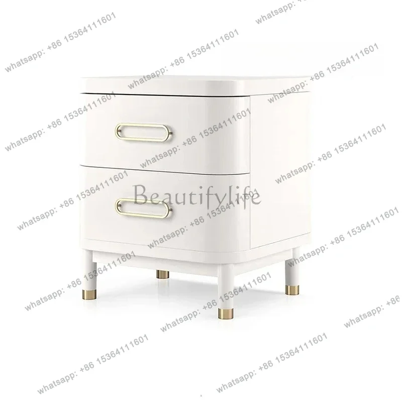 yj5 Bedroom Small Bedside Cabinet Light Luxury Storage Simple Shelf Simple Designer