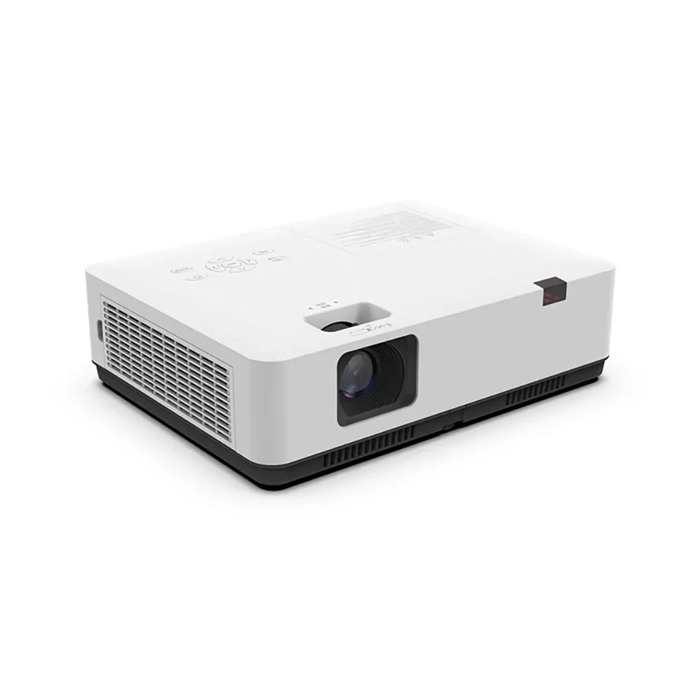 

HUALU E400 3LCD Projector, High Lumens Professional Education Business Meeting Projector 4K 6 Point Keystone WiFi Proyector