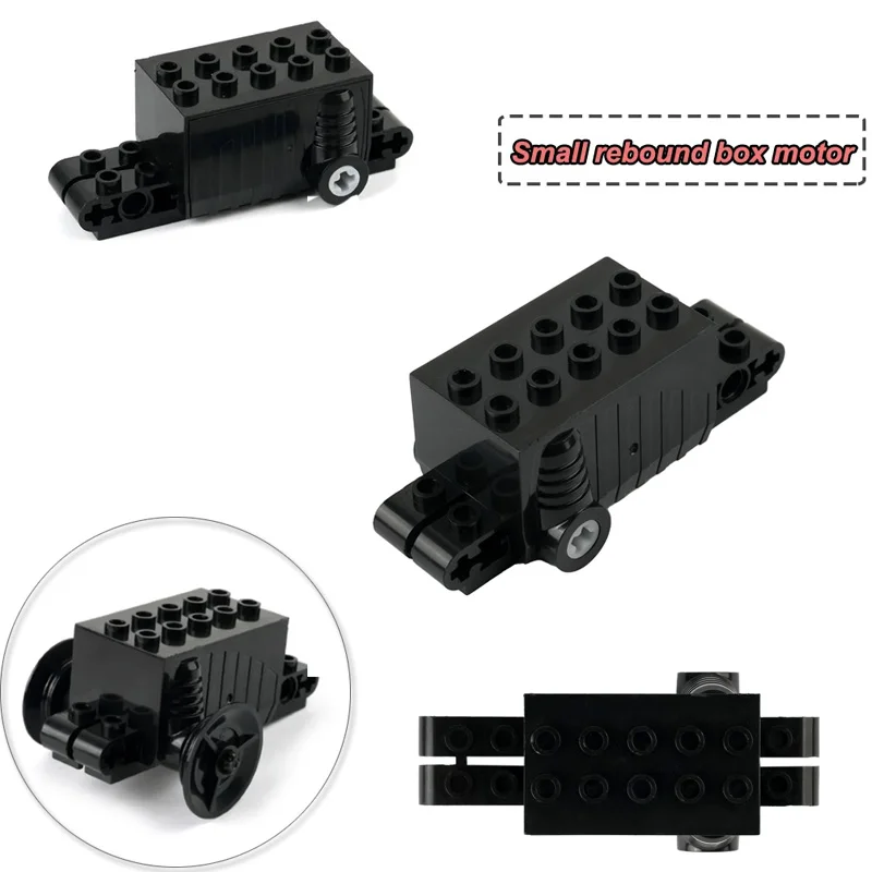 

1PCS/2PCS/4PCS Small Rebound Box MOC Building Blocks Assembly Car Power Functions Pull-back motor For Vehicle Toys Bricks Parts