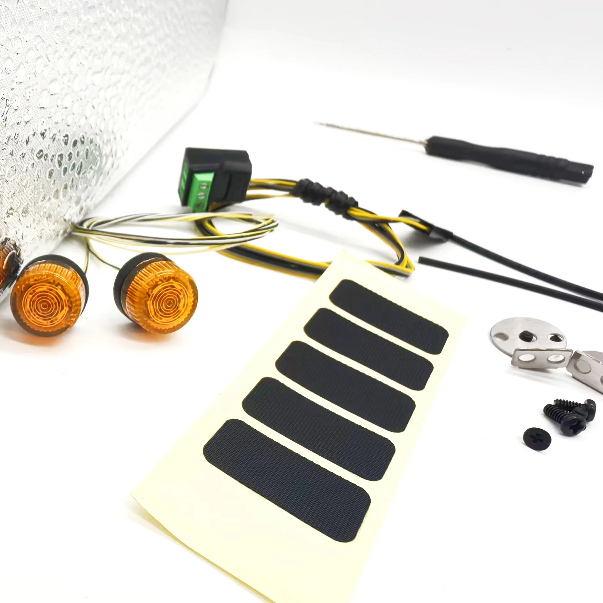 RC 1/14 LED 360 Degree Rotating Light for Tamiya Hydraulic Excavator Loader Dump Truck for SCANIA VOLVO Trailer Tipper DIY Parts