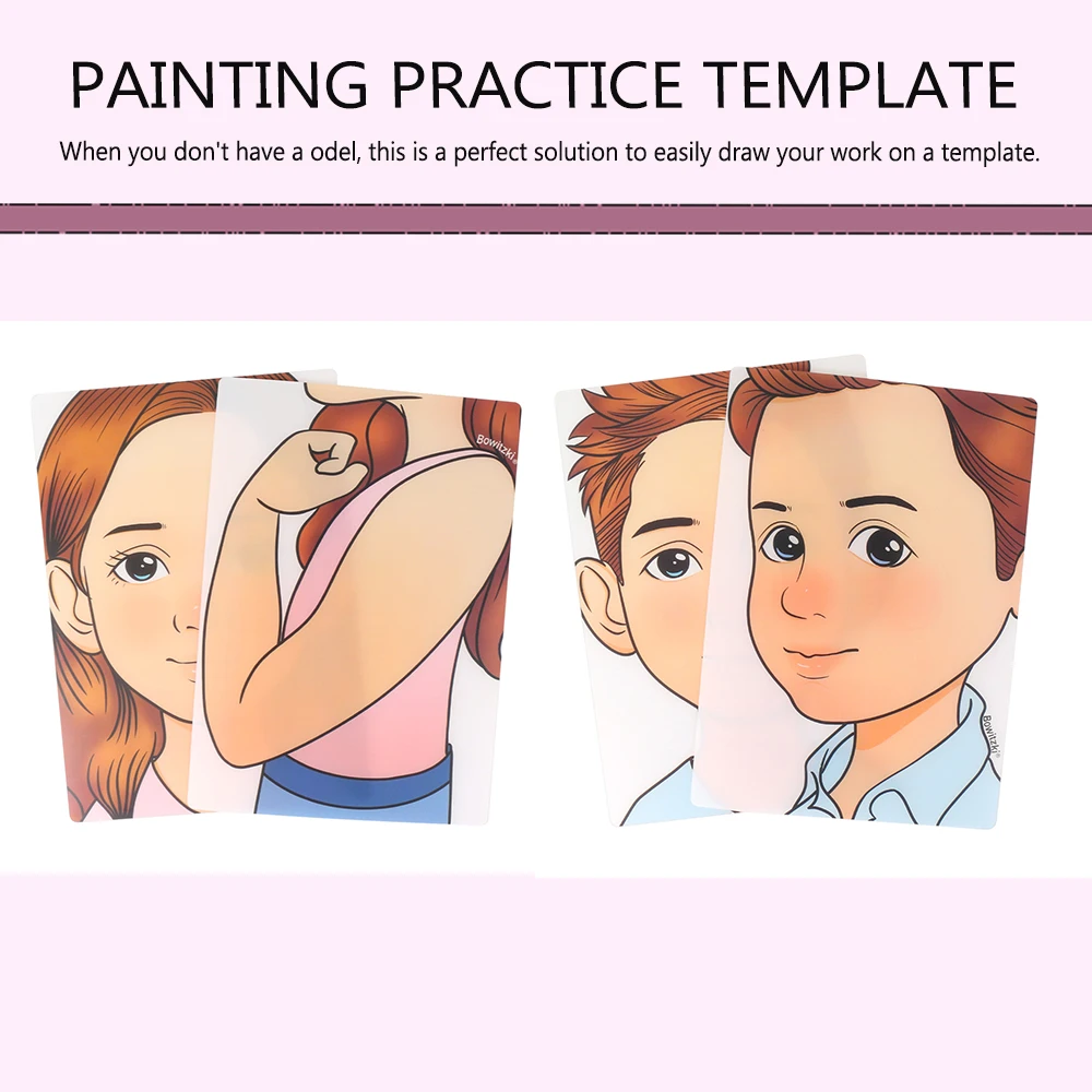 Painting practice Template Non toxic and washable Reusable Face Paint Exercise board for Body Art Painting Halloween Party