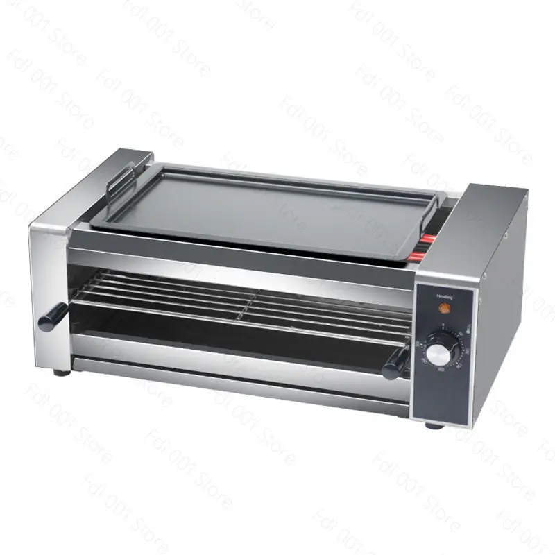 Smokeless Electric Oven Commercial Wall Mounted Electric Timer Oven Grill Burner Fish Roasting Oven Baking BBQ