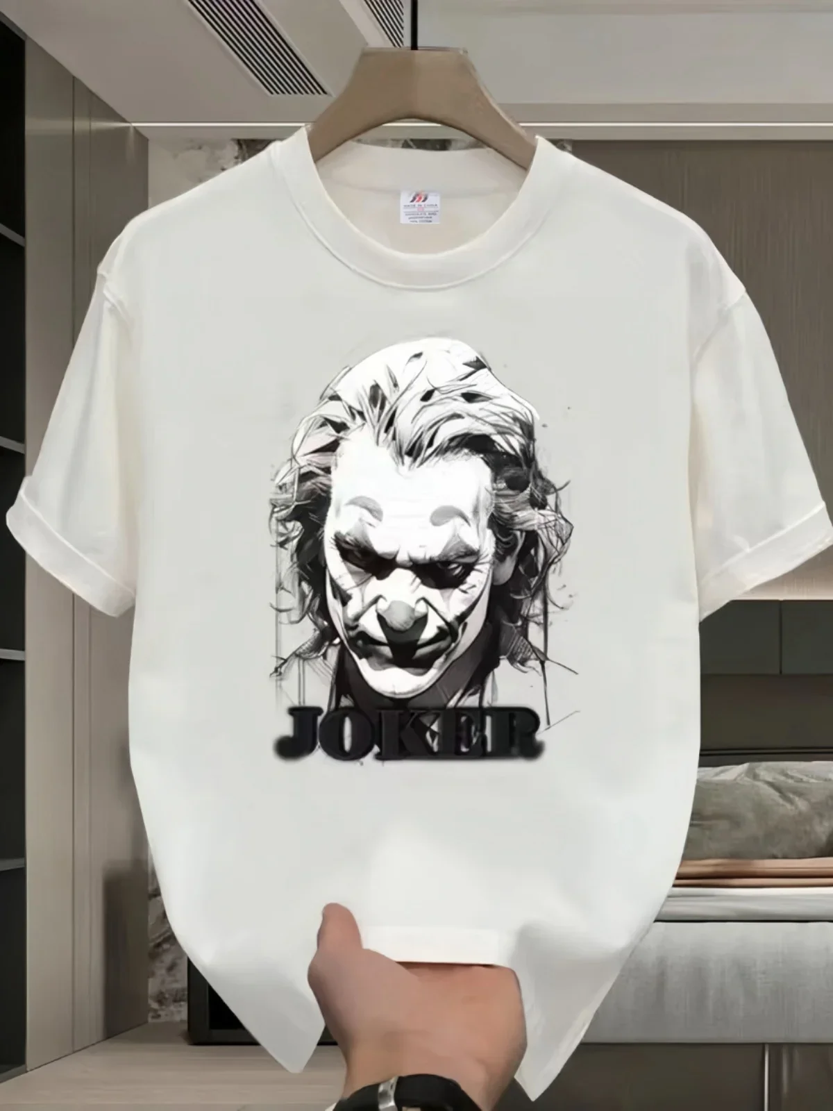 American Pi Shuai Joker Joker Printed Short Sleeved T-Shirt Fashion Brand Street Summer Loose Round Neck Men's Half Sleeved Top