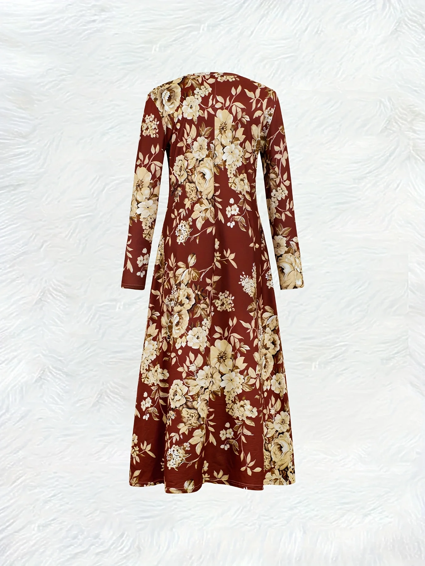Spring Autumn Floral Print Rou - Midi Skirt Floral recension och pris