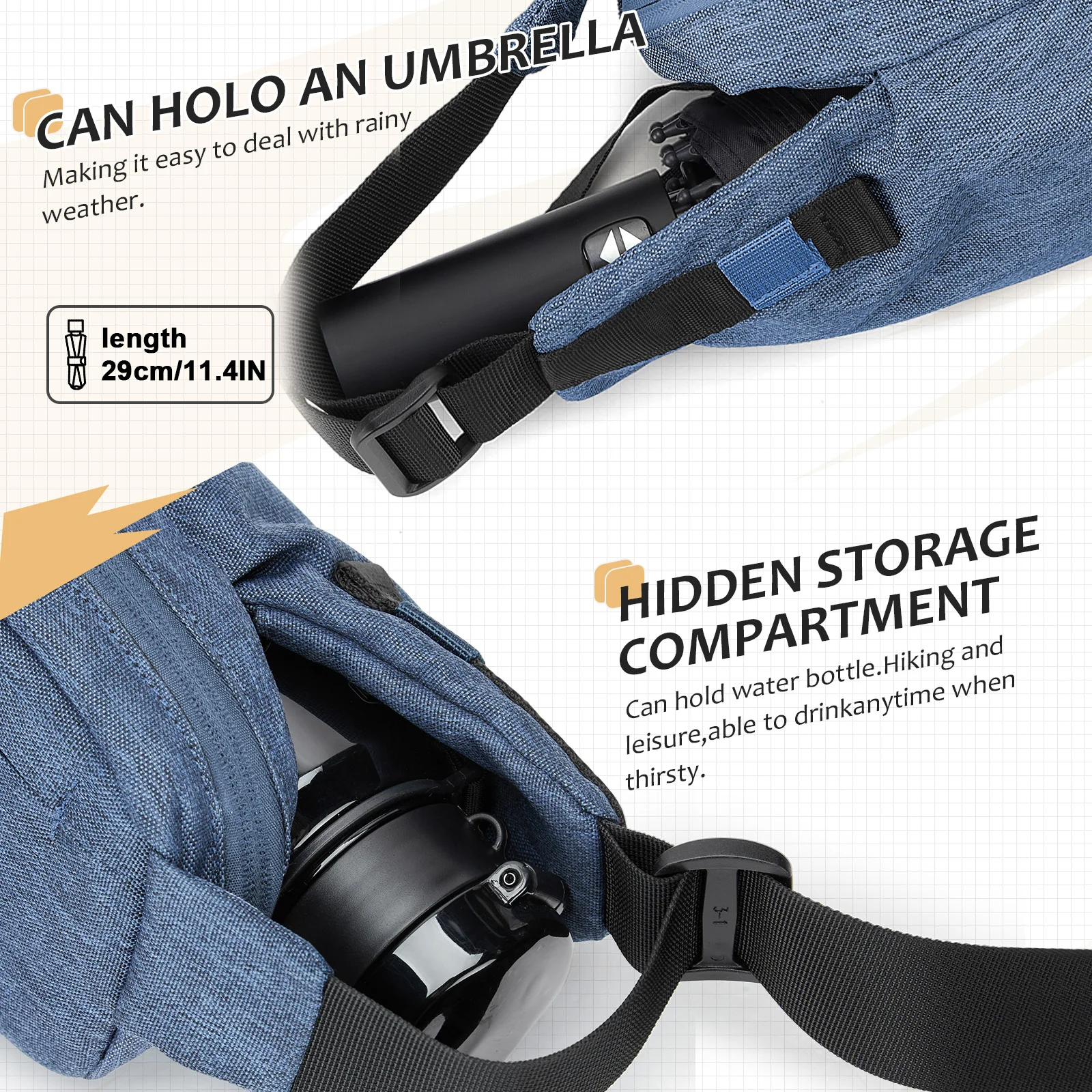 Tas Selempang Trendi Modis, Tas Bahu untuk Wanita dan Pria, Tas Sabuk untuk Perjalanan, Olahraga, Lari, Tas Pinggang untuk Ponsel