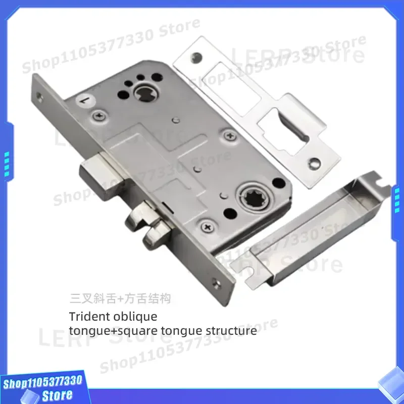 304 Stainless Steel Fireproof Latch Professional Inner Door Lock High Quality Heavy Duty Security Hardware for Home Office