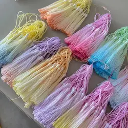 Gradient Hand Dyeing Color Tassels For Crafts Bookmark Diy Jewelry Handicrafts Tassel Spike Sewing Clothing Pendant Decorate