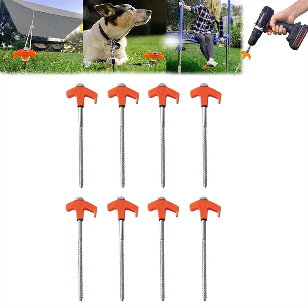 برغي ONGE في أوتاد الخيمة، برغي شديد التحمل، برغي أوتاد الخيمة في المراسي الأرضية، أوتاد معدنية لبرغي خيمة الترامبولين