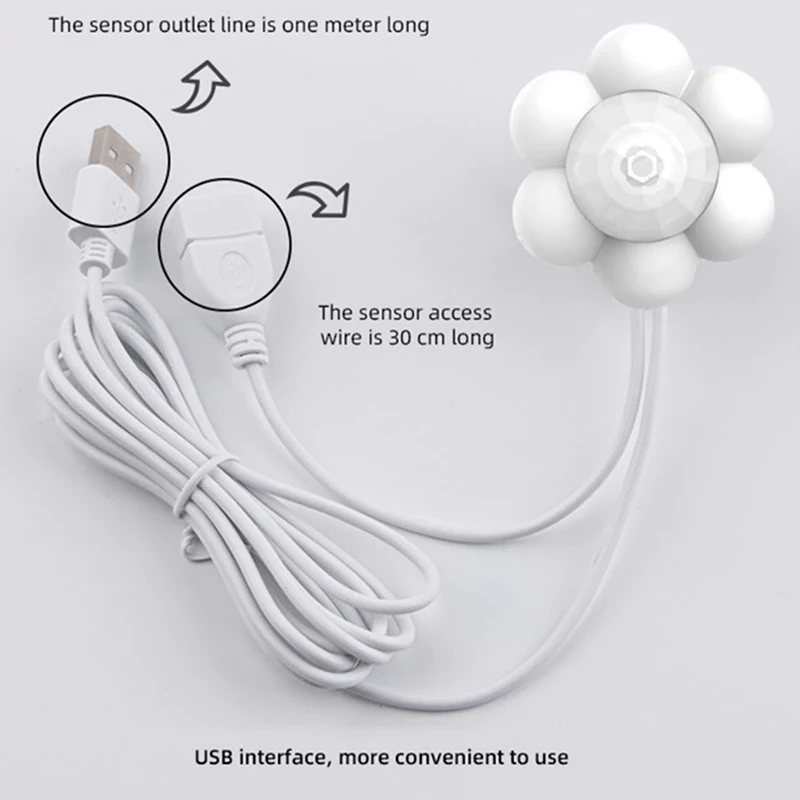 스마트 모션 센서 고양이 개 물 분수 디펜서 지능형 적외선 USB 범용 반려동물 음주자 액세서리 감지기, 1x