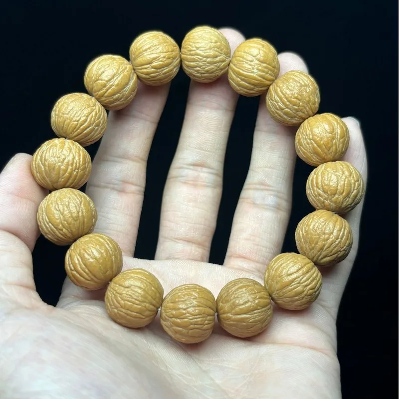 New original high-quality unpolished phoenix feather single-loop pumpkin monkey head bracelet for men and women, a collectible B