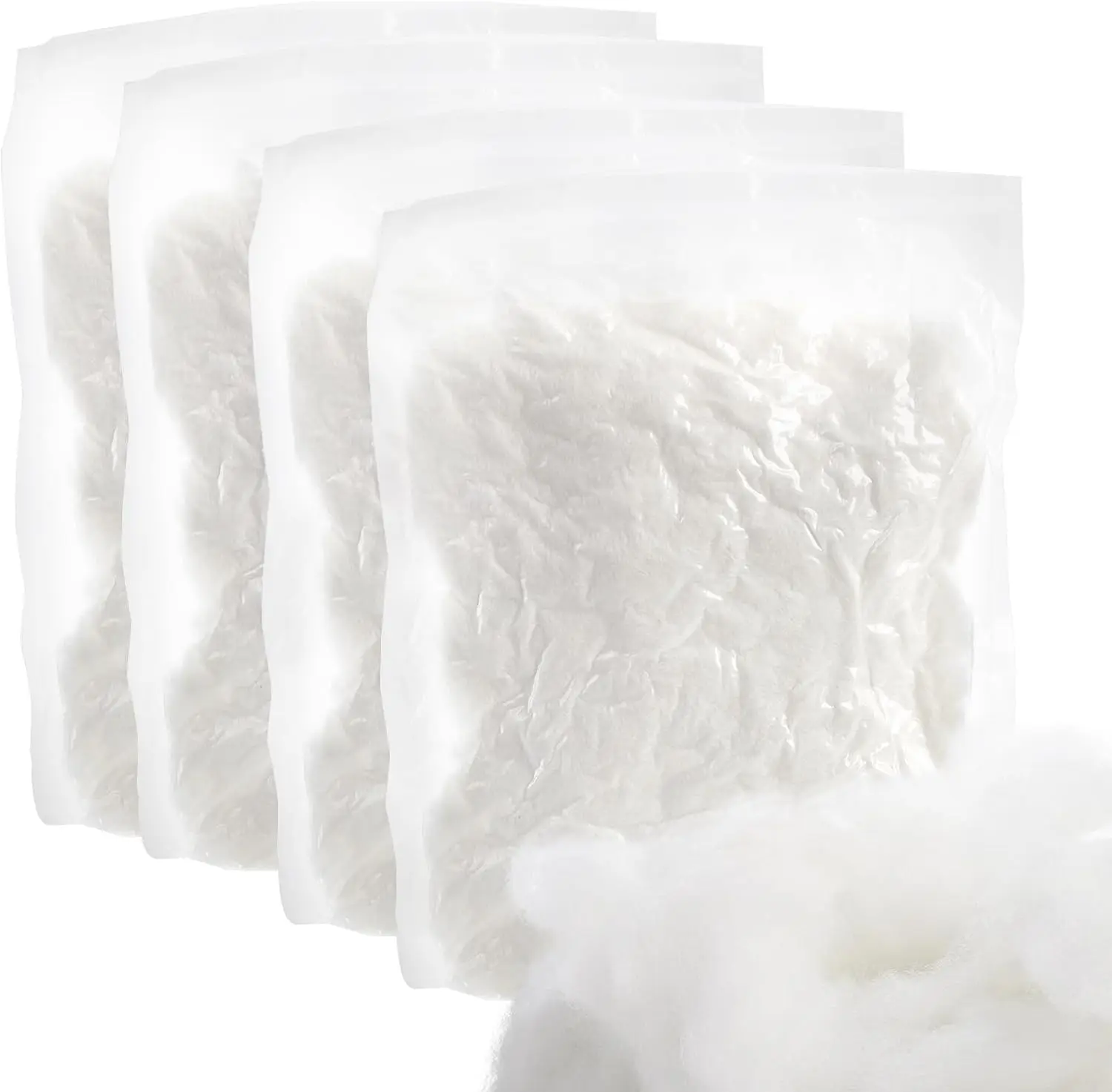 حشوة بوليستر ممتازة للحيوانات المحشوة، ريشة ناعمة ودافئة مثل حشو لعبة DIY للدمى، ألياف حريرية الملمس