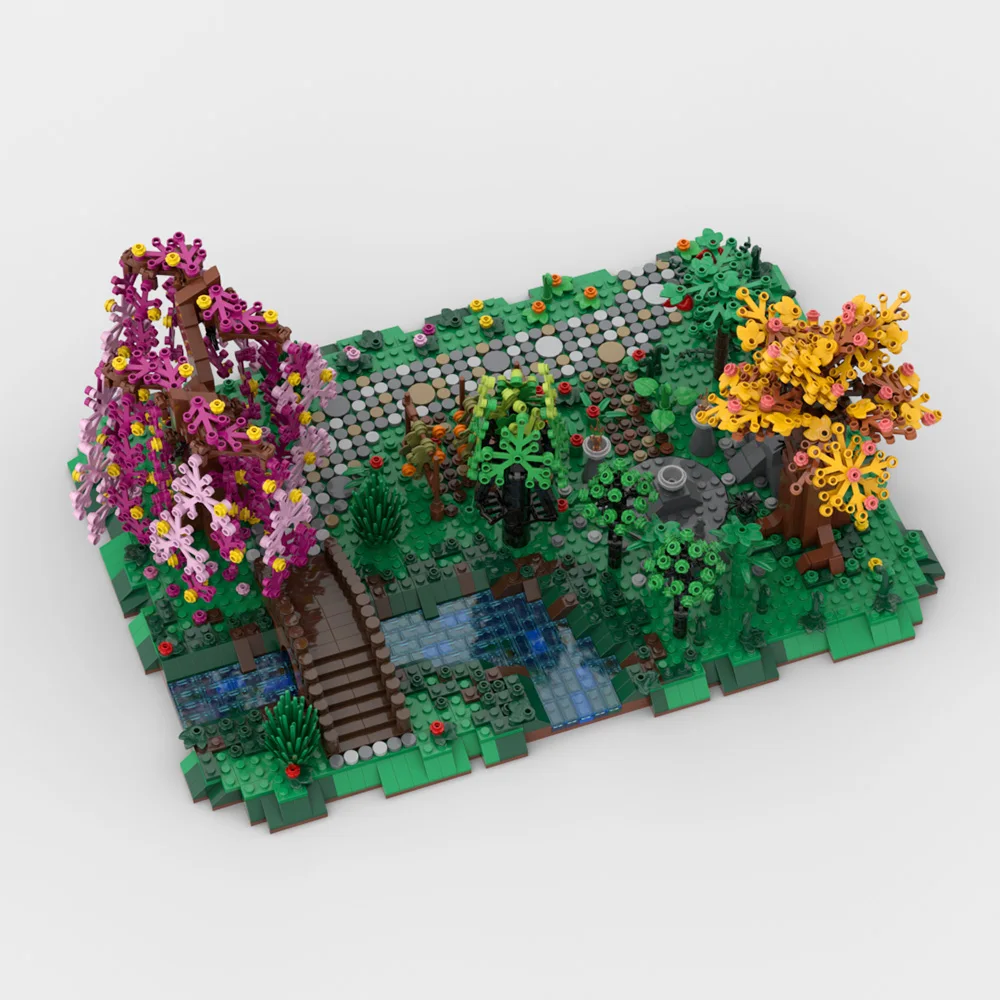 Gobricks Moc Druïde Grove Bouwstenen Model Baldur Gate 3 Game Avontuur In Het Bos Bakstenen Diy Creatief Geassembleerd Speelgoed Cadeau