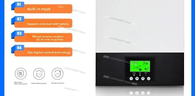 Solar Photovoltaic Inverter 3KW Household Off-grid Energy Storage System High-frequency Inverse Control Integrated Machine