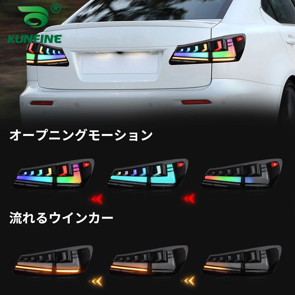 

Пара светодиодных задних фонарей в сборе для LEXUS IS250 IS300 IS350 ISF 2006-2012, стоп-сигнал, автомобильный светодиодный задний фонарь, тюнинговые детали
