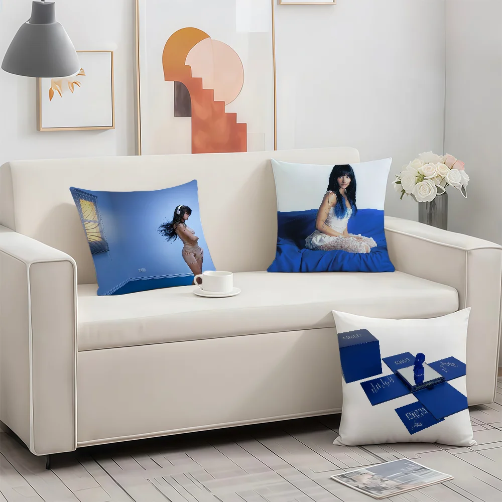 غطاء وسادة A-Aitana Singer O-Ocana مطبوع على الوجهين من البوليستر غطاء وسادة مزخرف بسحاب #1