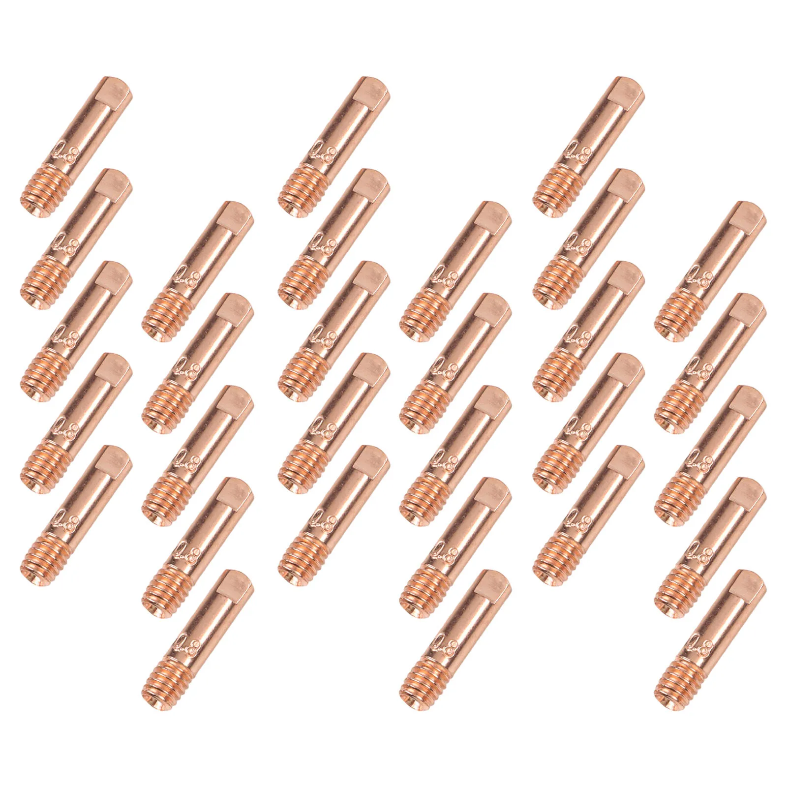 0.030 0.8mm MIG Welding Tips Copper Tips For Welding Machine Plasma Welder Copper Weld Tips Compatible With 15AK