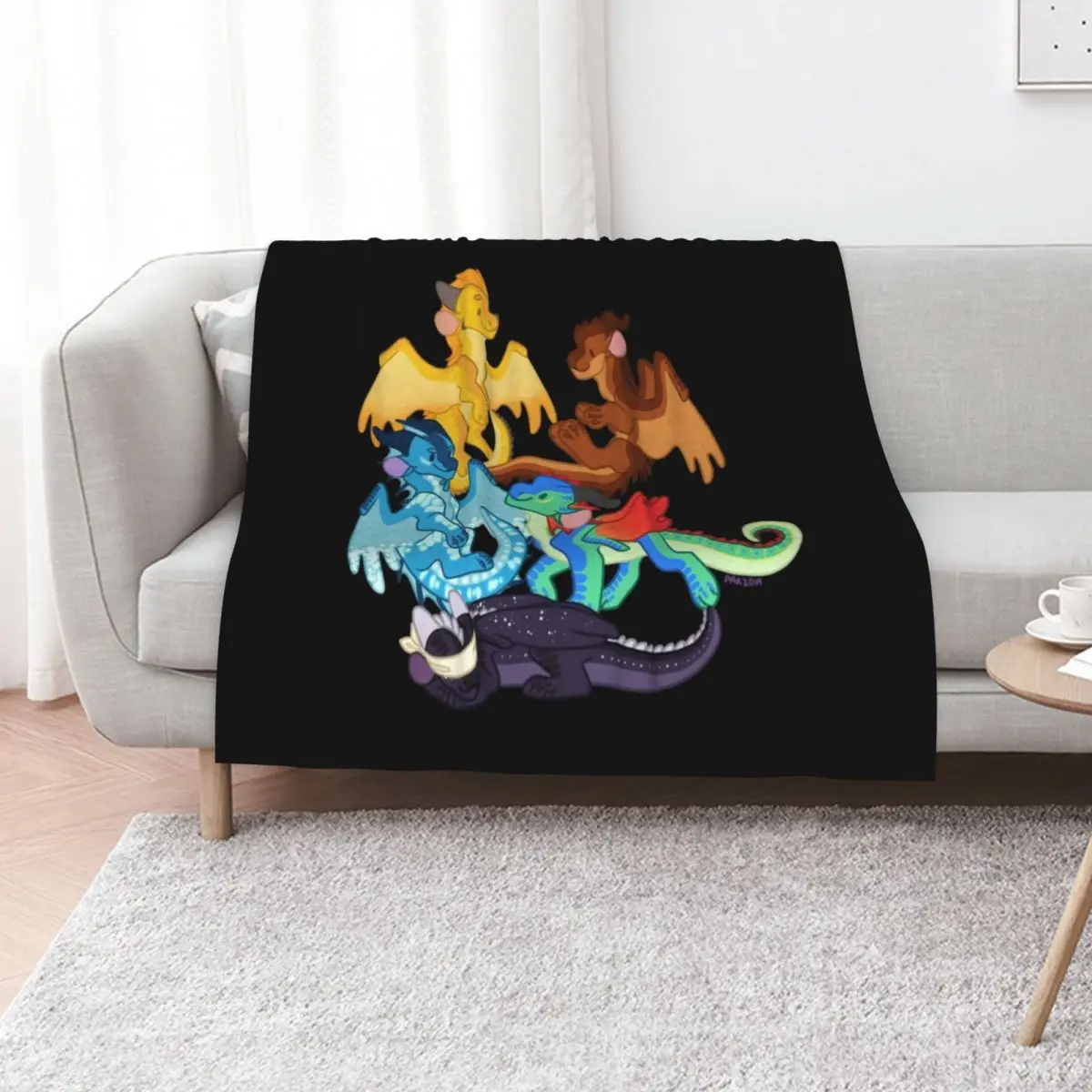 Wings of Dragonets Fire Classic Throw Blanket Quilt manga Soft Plaid for babies Softest Luxury Designer Blankets