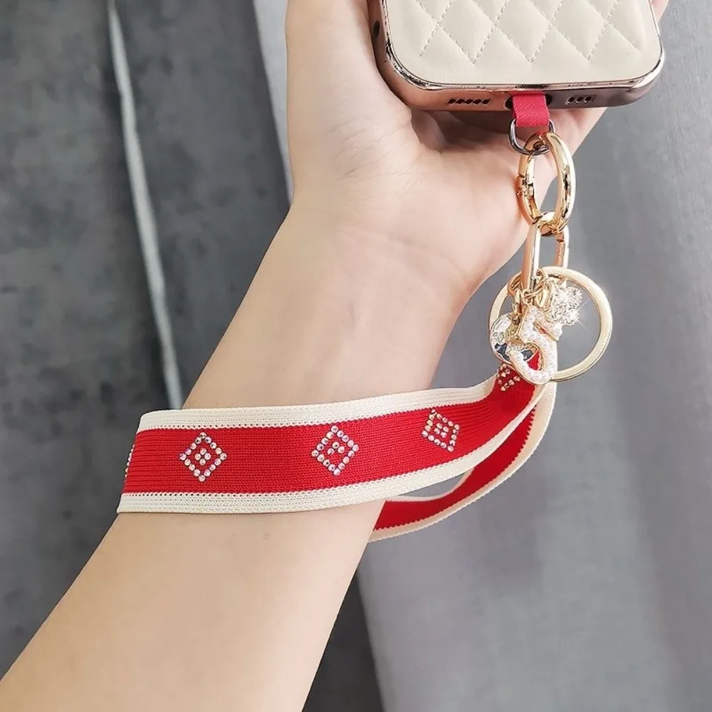 Xiaoxiangfeng No. 5 Hanging Tag Phone Hanging Strap Women's Handheld Wrist Strap Wide Cloth Strap Clip Style Phone Case