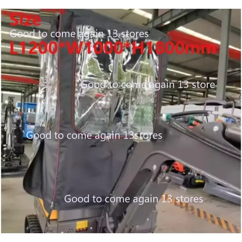 1PC Mini Excavator Car Cover Warm Awning Pvc Windproof For Kubota Sany Customizable