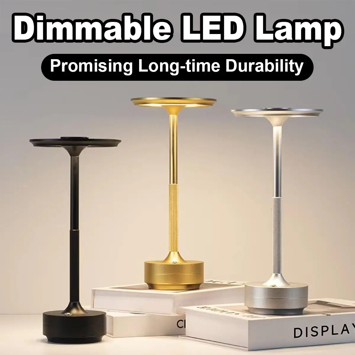 

3 цвета столовая лампа Usb сенсорные лампы управления привели металл черный аккумуляторный ночное золото серебро затемняемый алюминиевый боковый декоративный стол