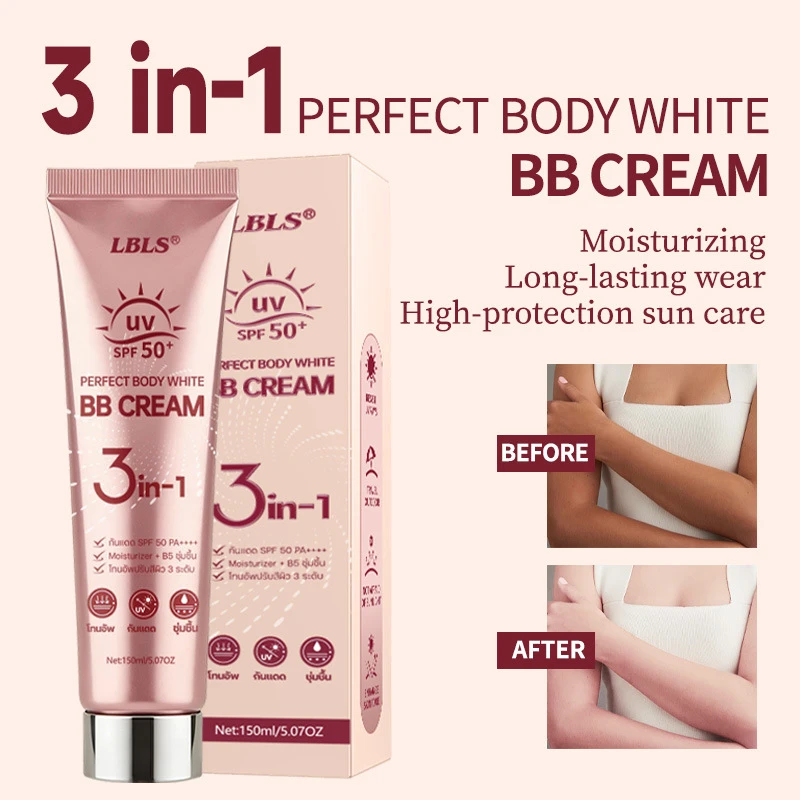 3 in 1 BBクリーム 美白 保湿 エッセンス配合 モイスチャライザー フェイススキンケア デイリー 栄養クリーム 女性用 メイクアップベース 2026 1