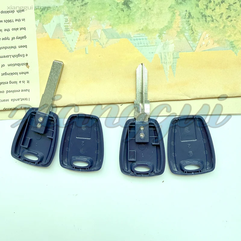 No Buttons Car Key Housing Key Case Shell for Fiat 500 Punto Ducato Stilo Panda Idea with SIP22 / GT15R Blade