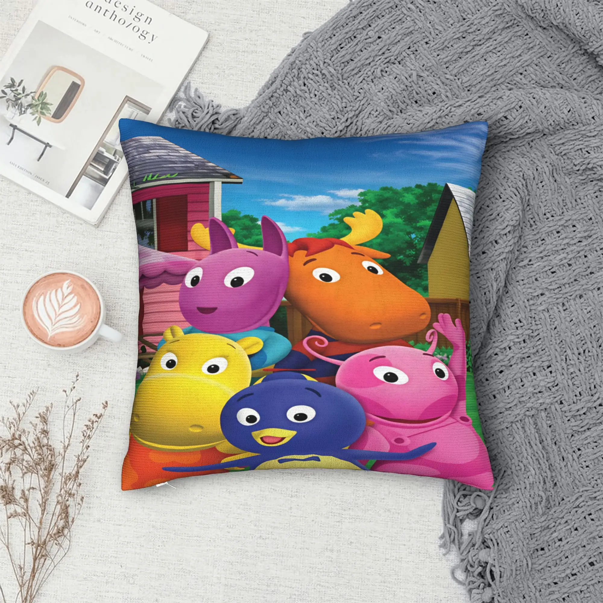 The Backyardigans Pillowcases  Retro Trendy Pillow Case For Sofa Home Decoration Design Pillow Cover