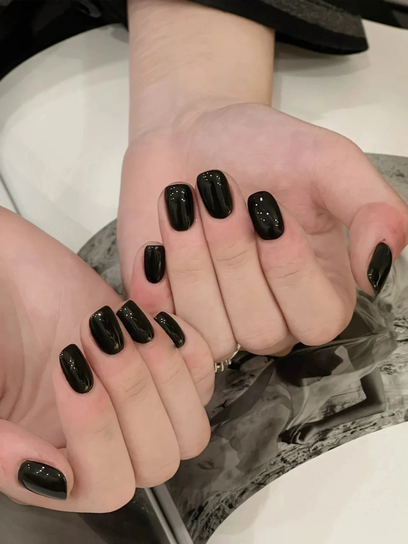 1 szt. 15 ml czystego czarnego żelu do paznokci Starter Pure Soak Off No Wipe żelowy lakier do paznokci odpowiedni na każdą porę roku