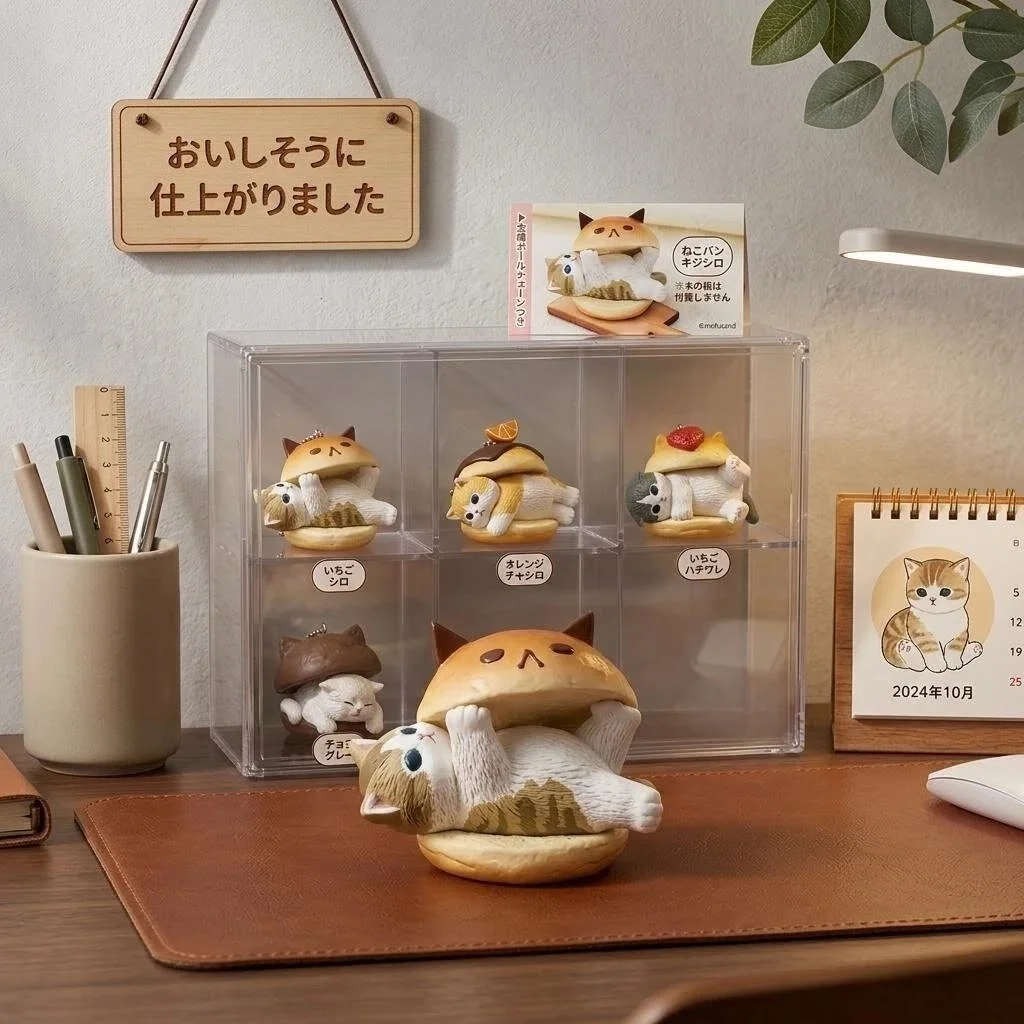 Hamburgers Cat Box Blind Cat Toy Model Decoration Decoration Birthday Gift Cute Cat Box Egg Hamburg Sandwich Cat