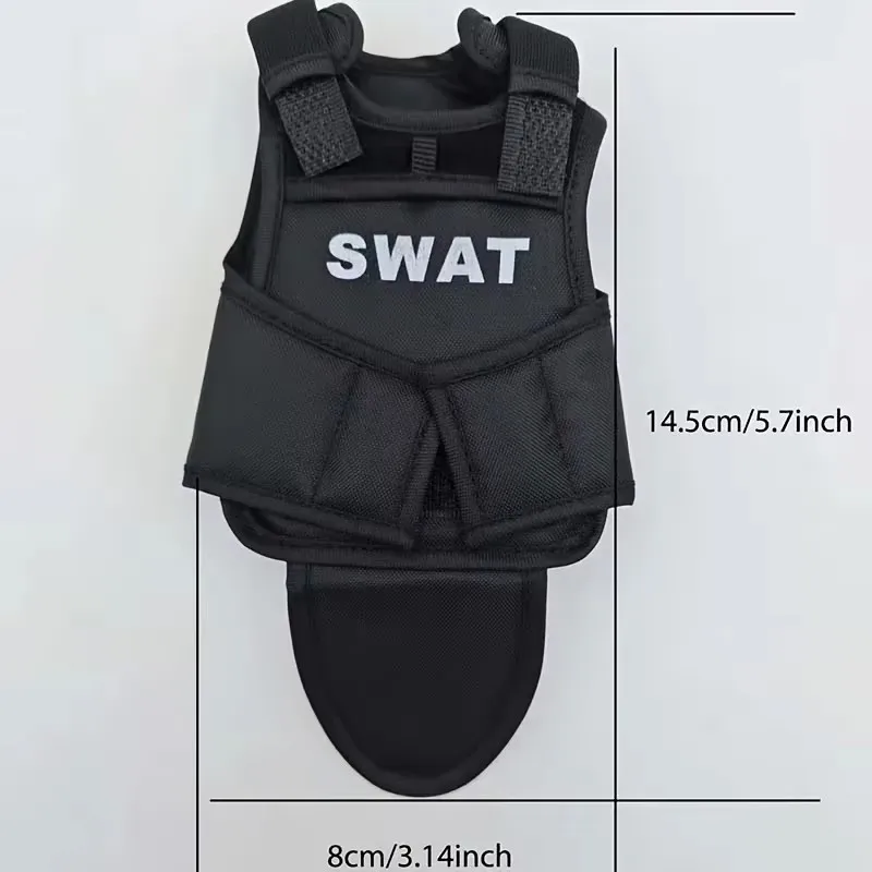 Black 1/6 Scale Male Solider Bulletproof Vest Model Fit for 12inch Action Figure Doll